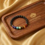 7 Chakra Lava Bracelet – Natural Healing Stone Bracelet for Positive Energy & Balance