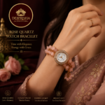 Rose Quartz Watch Bracelet – Natural Crystal Bracelet for Love, Peace & Positive Energy - Image 3
