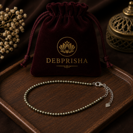 Pyrite Anklets – Natural Crystal Anklet for Wealth, Protection & Positive Energy